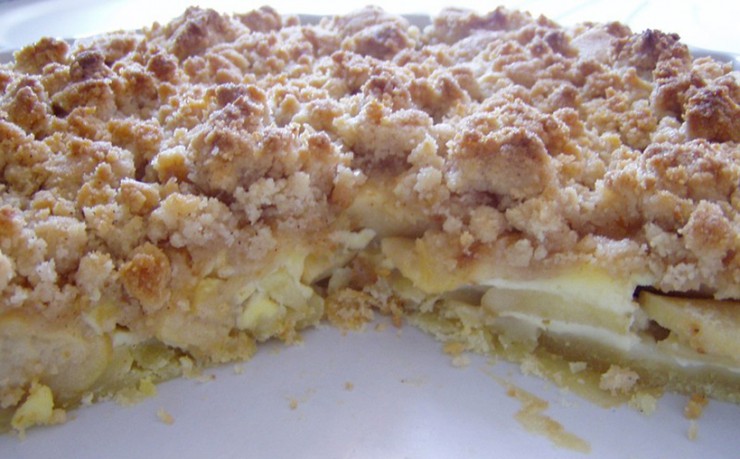 Réaliser un streusel aux pommes maison
